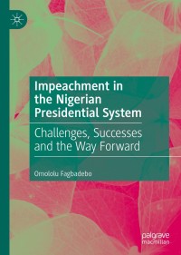 Imagen de portada: Impeachment in the Nigerian Presidential System 9789811560408