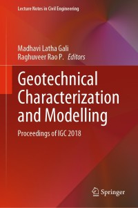 Cover image: Geotechnical Characterization and Modelling 1st edition 9789811560859