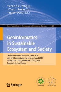 Cover image: Geoinformatics in Sustainable Ecosystem and Society 1st edition 9789811561054