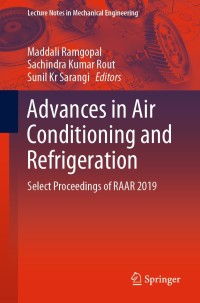 Imagen de portada: Advances in Air Conditioning and Refrigeration 1st edition 9789811563591