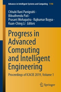 Imagen de portada: Progress in Advanced Computing and Intelligent Engineering 1st edition 9789811565830