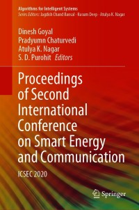 Imagen de portada: Proceedings of Second International Conference on Smart Energy and Communication 9789811567063