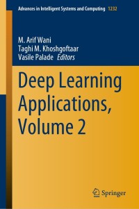 Cover image: Deep Learning Applications, Volume 2 1st edition 9789811567582