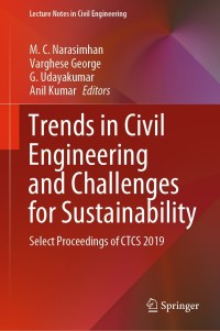 Cover image: Trends in Civil Engineering and Challenges for Sustainability 1st edition 9789811568275