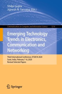 Imagen de portada: Emerging Technology Trends in Electronics, Communication and Networking 1st edition 9789811572180