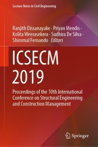 Cover image: ICSECM 2019 1st edition 9789811572210