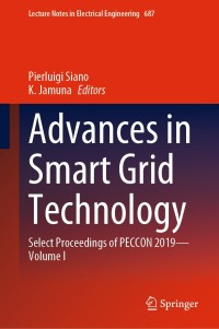 Imagen de portada: Advances in Smart Grid Technology 1st edition 9789811572449