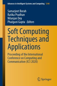 Imagen de portada: Soft Computing Techniques and Applications 1st edition 9789811573934
