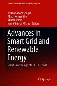 Cover image: Advances in Smart Grid and Renewable Energy 9789811575105