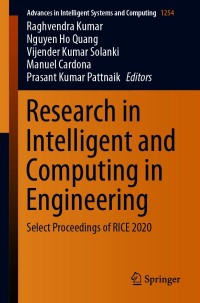 表紙画像: Research in Intelligent and Computing in Engineering 9789811575266