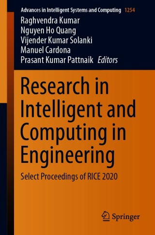 Cover image: Research in Intelligent and Computing in Engineering 9789811575266