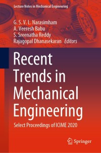 Omslagafbeelding: Recent Trends in Mechanical Engineering 1st edition 9789811575563