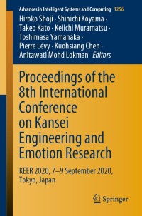 Titelbild: Proceedings of the 8th International Conference on Kansei Engineering and Emotion Research 1st edition 9789811578007