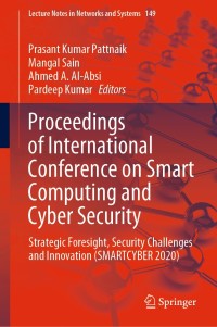 Cover image: Proceedings of International Conference on Smart Computing and Cyber Security 1st edition 9789811579899