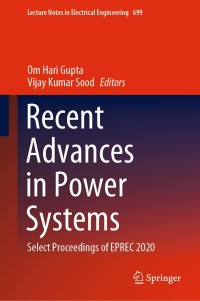 Cover image: Recent Advances in Power Systems 1st edition 9789811579936