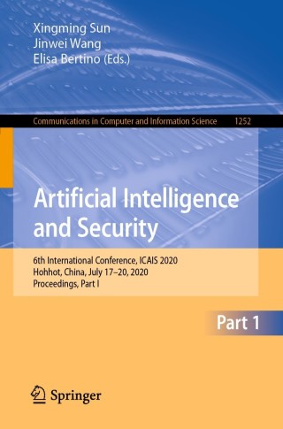 Cover image: Artificial Intelligence and Security 1st edition 9789811580826