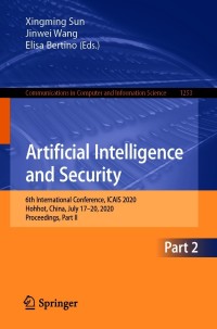 Cover image: Artificial Intelligence and Security 1st edition 9789811580857