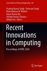 Cover image: Recent Innovations in Computing 9789811582967