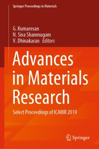 صورة الغلاف: Advances in Materials Research 9789811583186