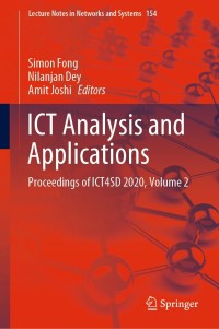 Cover image: ICT Analysis and Applications 1st edition 9789811583537