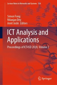 Imagen de portada: ICT Analysis and Applications 1st edition 9789811583537