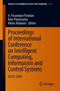 Imagen de portada: Proceedings of International Conference on Intelligent Computing, Information and Control Systems 9789811584428