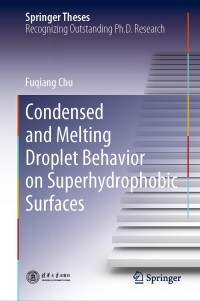 Immagine di copertina: Condensed and Melting Droplet Behavior on Superhydrophobic Surfaces 9789811584923