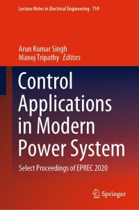 Cover image: Control Applications in Modern Power System 1st edition 9789811588143