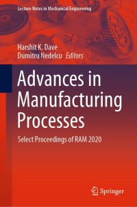 Imagen de portada: Advances in Manufacturing Processes 1st edition 9789811591167