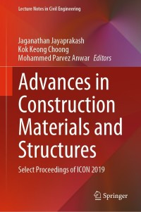 Cover image: Advances in Construction Materials and Structures 9789811591617