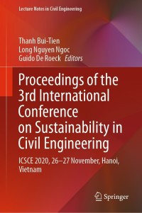 Cover image: Proceedings of the 3rd International Conference on Sustainability in Civil Engineering 9789811600524