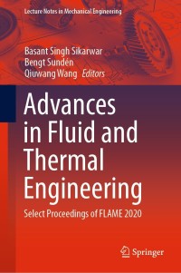 Cover image: Advances in Fluid and Thermal Engineering 9789811601583