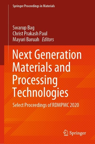 Cover image: Next Generation Materials and Processing Technologies 9789811601811