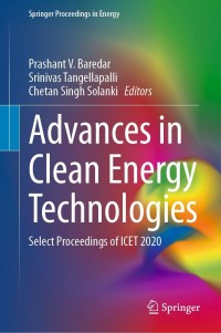 Cover image: Advances in Clean Energy Technologies 9789811602344
