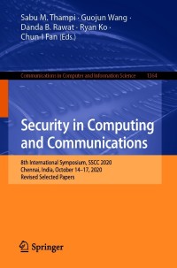 Imagen de portada: Security in Computing and Communications 9789811604218