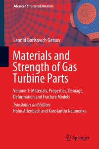 Titelbild: Materials and Strength of Gas Turbine Parts 9789811605338