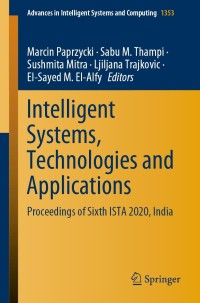 Cover image: Intelligent Systems, Technologies and Applications 9789811607295