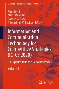 Cover image: Information and Communication Technology for Competitive Strategies (ICTCS 2020) 9789811607387