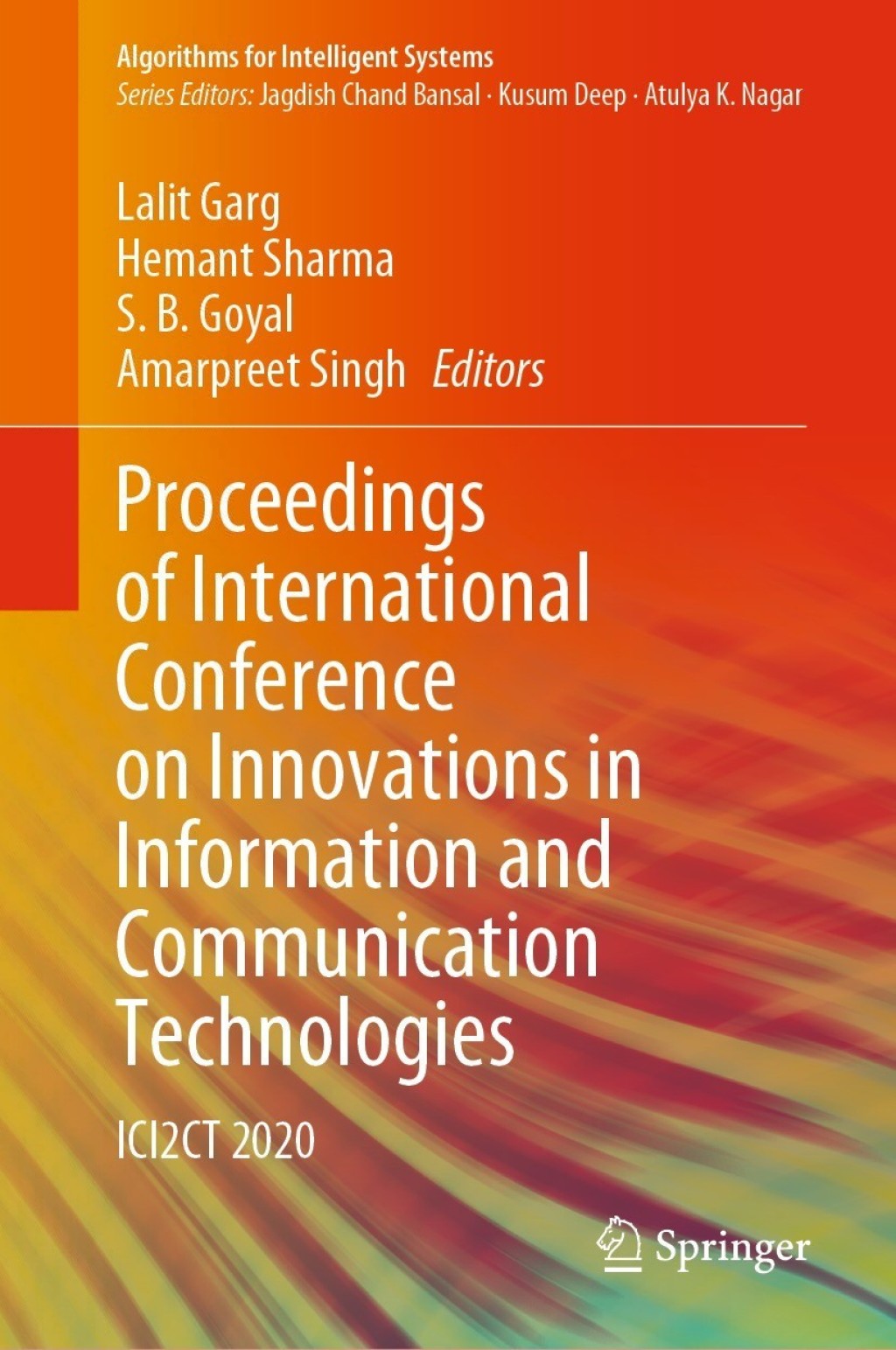 Proceedings of International Conference on Innovations in Information and Communication Technologies ICI2CT 2020
