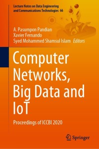 Imagen de portada: Computer Networks, Big Data and IoT 9789811609640