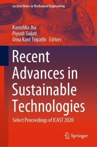 Imagen de portada: Recent Advances in Sustainable Technologies 9789811609756