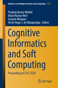 Imagen de portada: Cognitive Informatics and Soft Computing 9789811610554