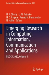 Cover image: Emerging Research in Computing, Information, Communication and Applications 9789811613371