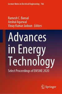 صورة الغلاف: Advances in Energy Technology 9789811614750