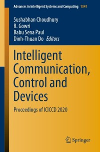 Cover image: Intelligent Communication, Control and Devices 9789811615092