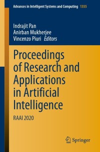 Imagen de portada: Proceedings of Research and Applications in Artificial Intelligence 9789811615429