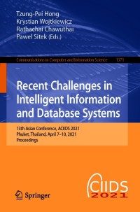 Titelbild: Recent Challenges in Intelligent Information and Database Systems 9789811616846