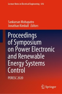 Imagen de portada: Proceedings of Symposium on Power Electronic and Renewable Energy Systems Control 9789811619779