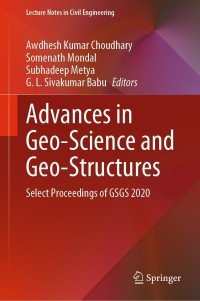 Imagen de portada: Advances in Geo-Science and Geo-Structures 9789811619922