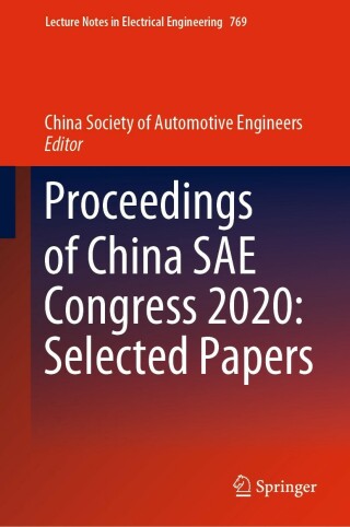 Imagen de portada: Proceedings of China SAE Congress 2020: Selected Papers 9789811620898